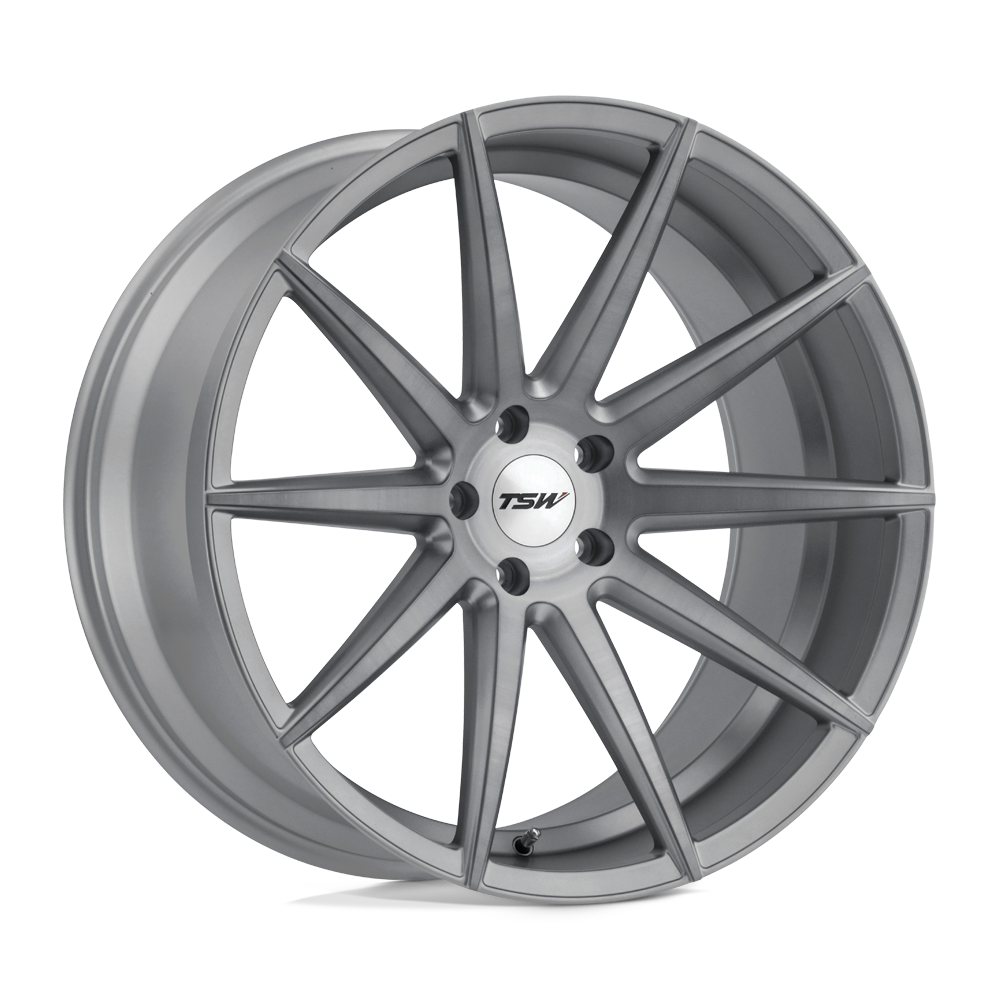TSW Clypse 22X10.5 5X112 +38MM Titanium W/ Matte Brushed Face