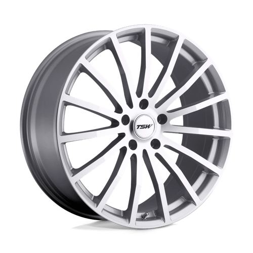 TSW Mallory 20X10 5X114.3 +25MM Silver W/ Mirror Cut Face