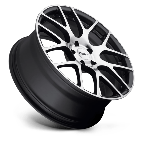 TSW Nurburgring 21X10.5 5X114.3 +50MM Gunmetal W/ Mirror Cut Face