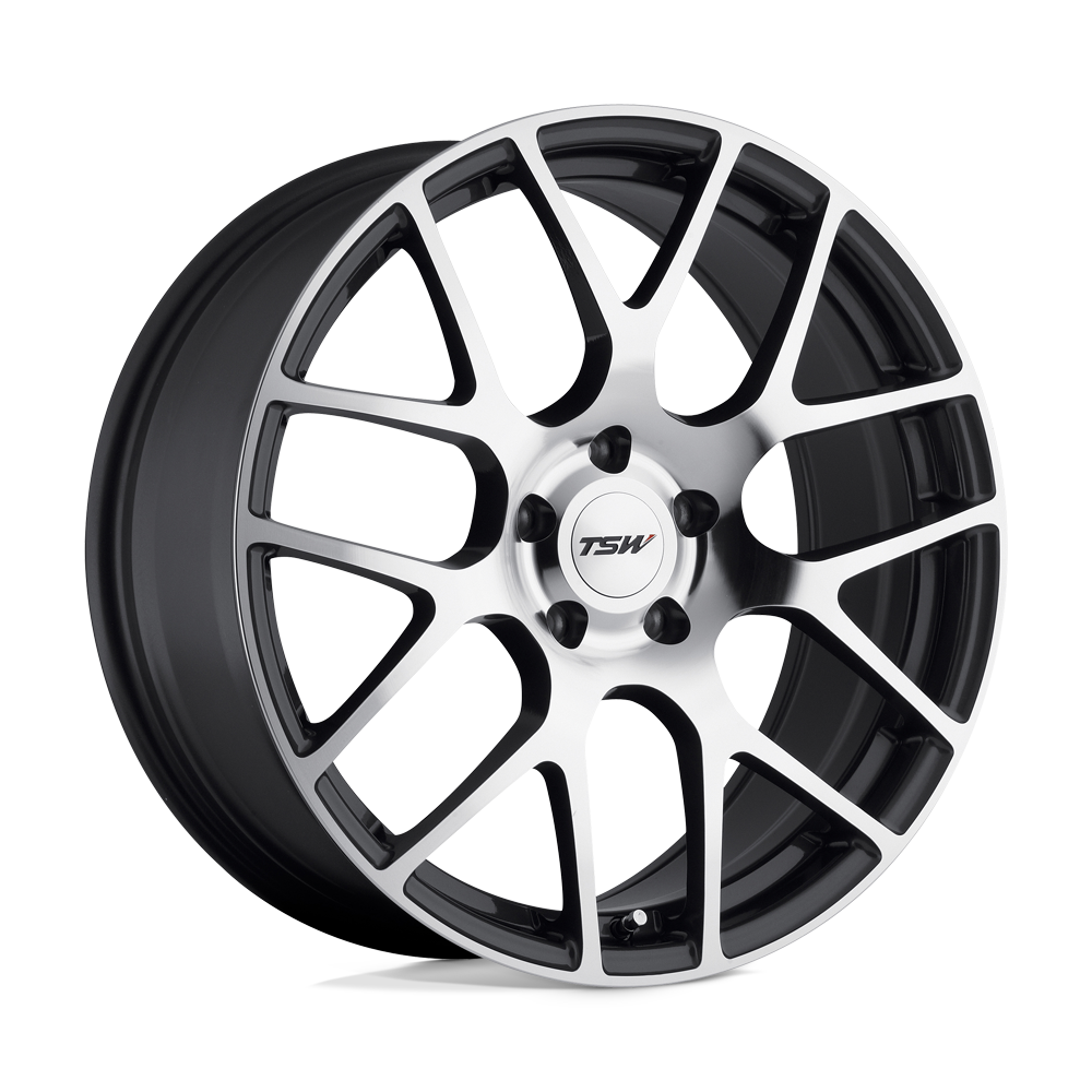 TSW Nurburgring 21X10.5 5X114.3 +50MM Gunmetal W/ Mirror Cut Face