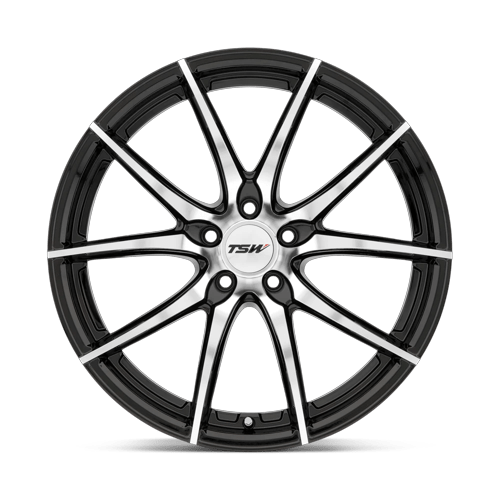 TSW Sprint 19X9.5 5X112 +35MM Gloss Black W/ Mirror Cut Face
