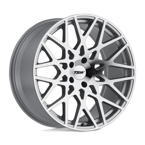 TSW Vale 18X9.5 5X114.3 +40MM Silver W/ Mirror Cut Face