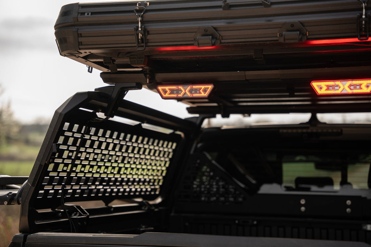 AlphaRex Arrow-X  Universal Multi-Functional Off-Road L.E.D Chase Light - Black Smoke - 940019 by AlphaRex - close-up