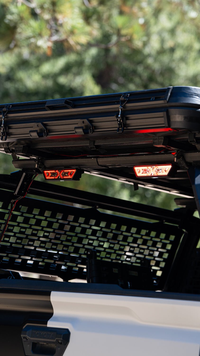 AlphaRex Arrow-X  Universal Multi-Functional Off-Road L.E.D Chase Light - Black Smoke - 940019 by AlphaRex - side view