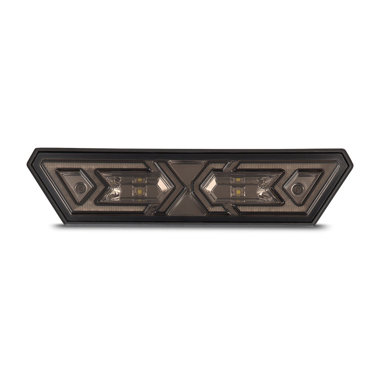 AlphaRex Arrow-X  Universal Multi-Functional Off-Road L.E.D Chase Light - Black Smoke - 940019 by AlphaRex - front view