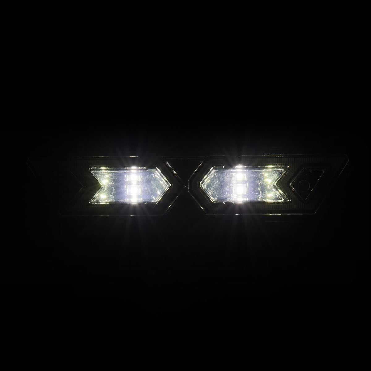 AlphaRex Arrow-X  Universal Multi-Functional Off-Road L.E.D Chase Light - Black Smoke - 940019 by AlphaRex - side view