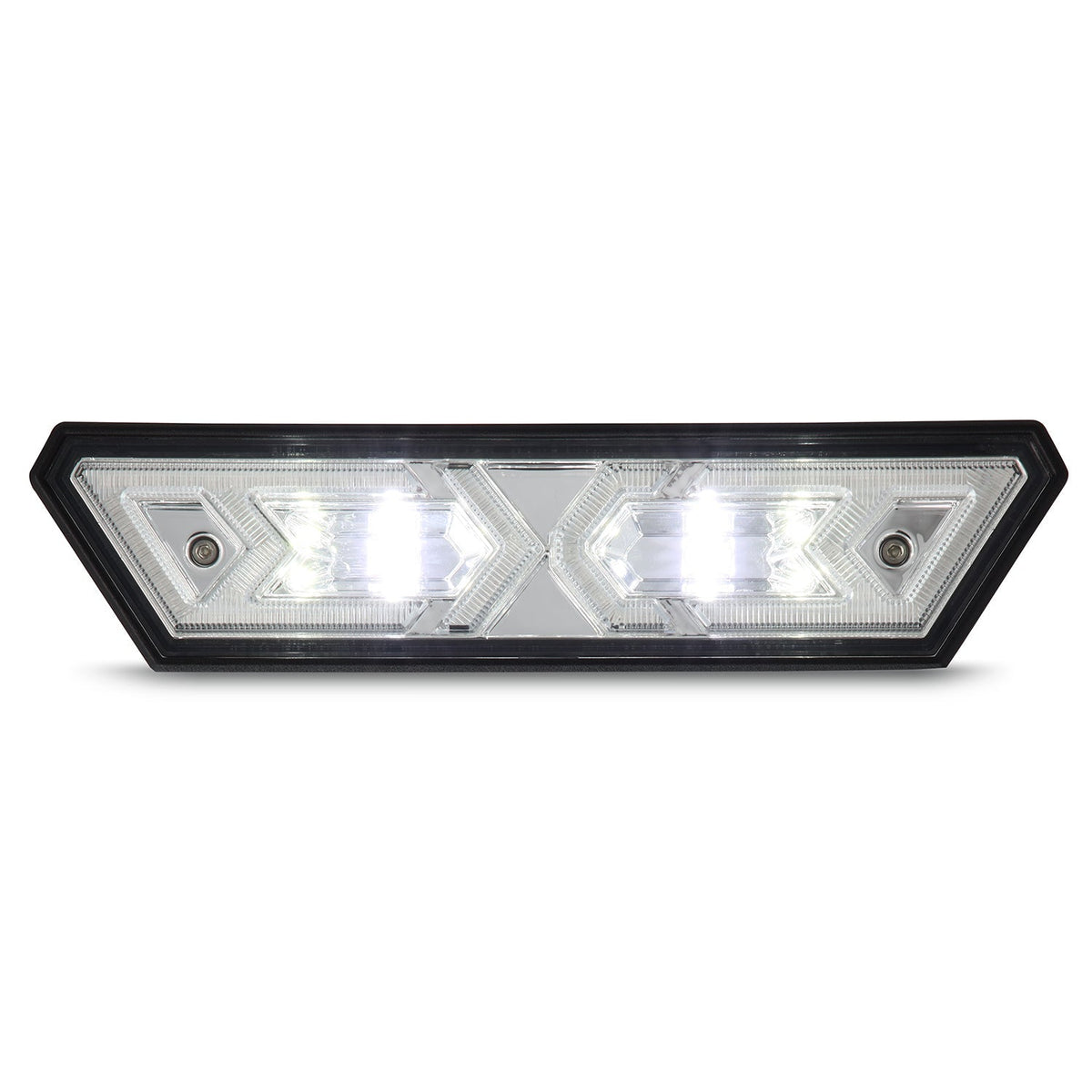 AlphaRex Arrow-X  Universal Multi-Functional Off-Road L.E.D Chase Light - Clear - 940021 by AlphaRex - front view