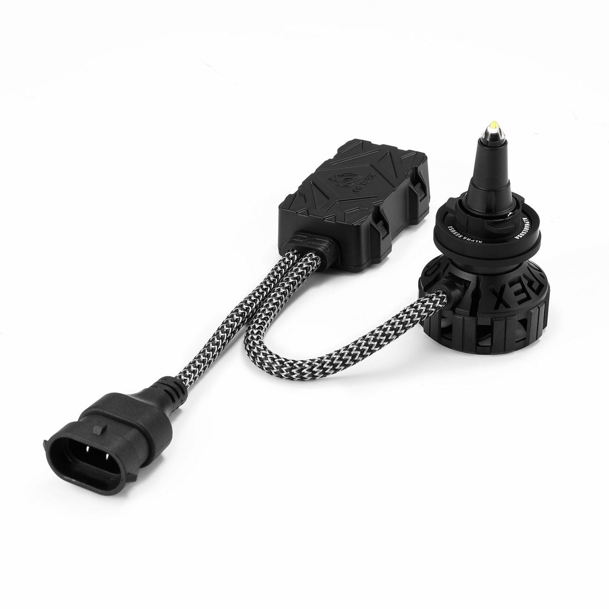 AlphaRex Black Ammo Panoramic LED Light Bulbs - H7 - 110007 by AlphaRex - close-up