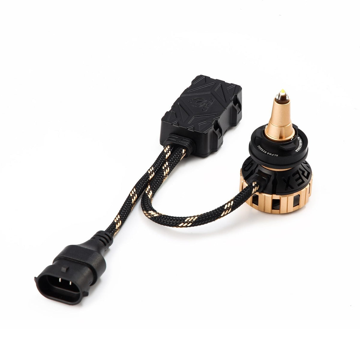 AlphaRex Gold Ammo Panoramic LED Light Bulbs - 9006 - 110004 by AlphaRex - detail view