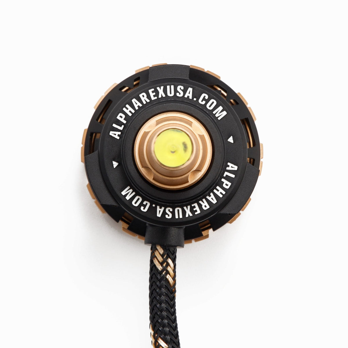 AlphaRex Gold Ammo Panoramic LED Light Bulbs - H11 - 110012 by AlphaRex - rear view