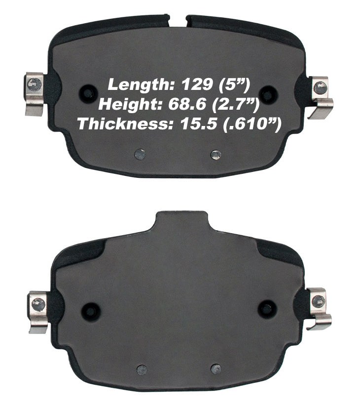 Length: 5" Height 2.7" thickness .610"