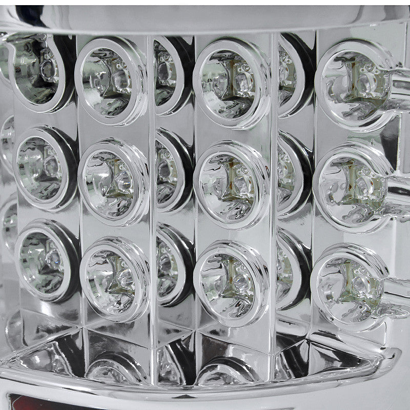 Spec-D Tuning - 2009-2014 Ford F-150 LED Tail Lights (Chrome Housing/Clear Lens) - LT-F15009CLED-TM