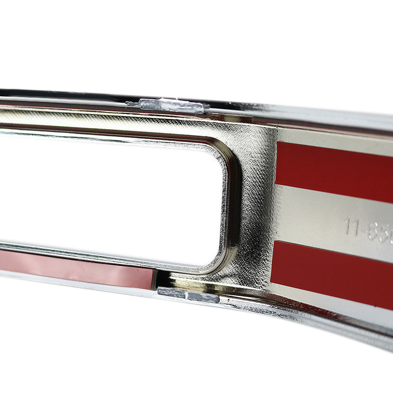 Spec-D Tuning - 2017-2018 Ford F-250/F-350/F-450/F-550 SuperDuty Chrome ABS Grille Overlay - HG-F25017C-MD-GL