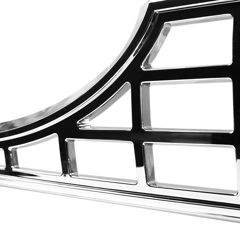 Spec-D Tuning - 2017-2018 Ford F-250/F-350/F-450/F-550 SuperDuty Chrome ABS Grille Overlay - HG-F25017C-MD-GL