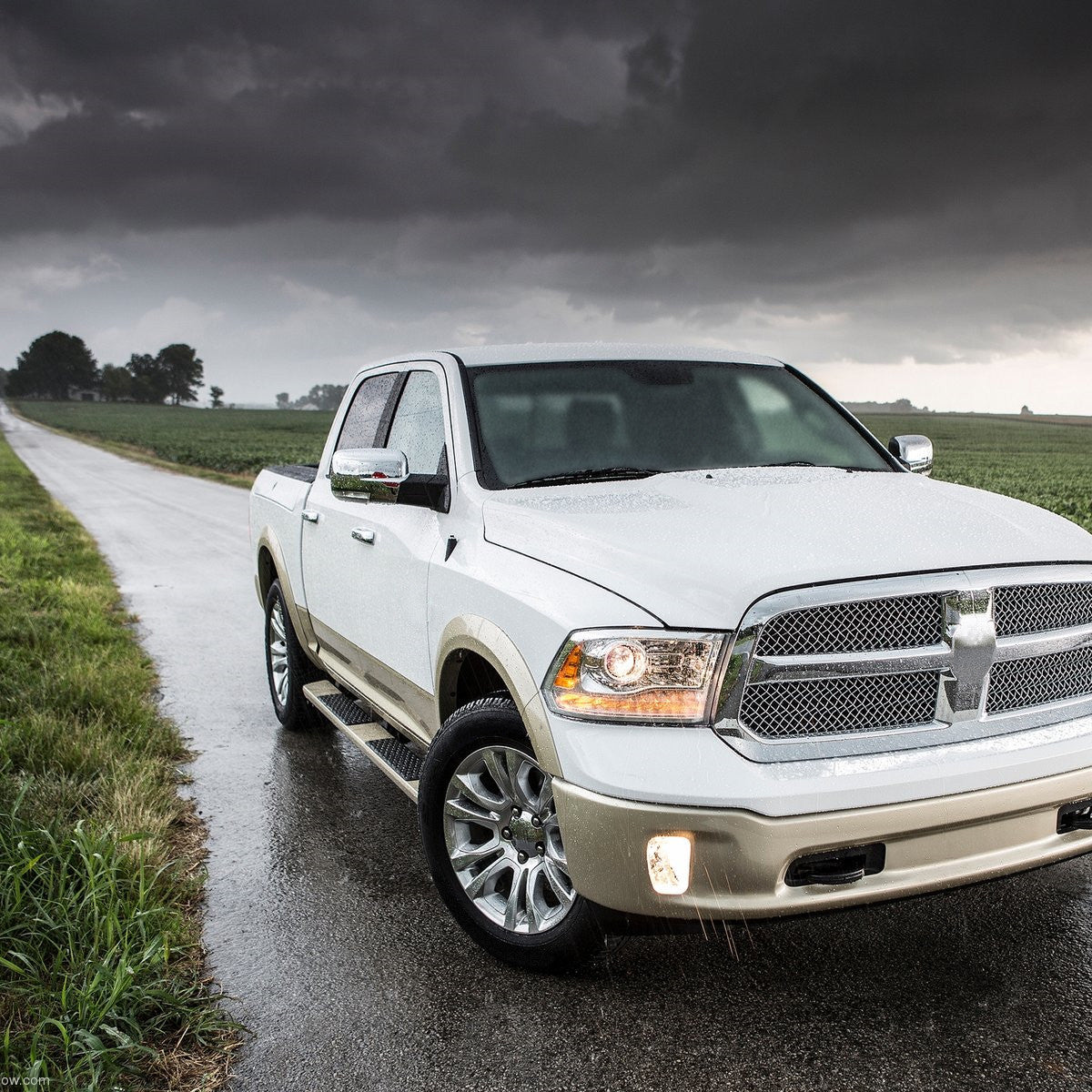 Spec-D Tuning - 2013-2019 Dodge RAM Chrome Power Adjustable, Heated Side Mirror w/ LED Turn Signal & Puddle Light - Passenger Side Only - RMV-RAM13CHP-FS-R