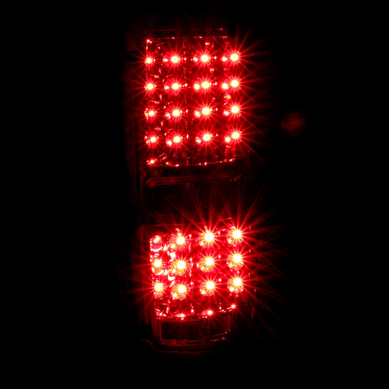 Spec-D Tuning - 2009-2014 Ford F-150 LED Tail Lights (Chrome Housing/Smoked Lens) - LT-F15009GLED-TM