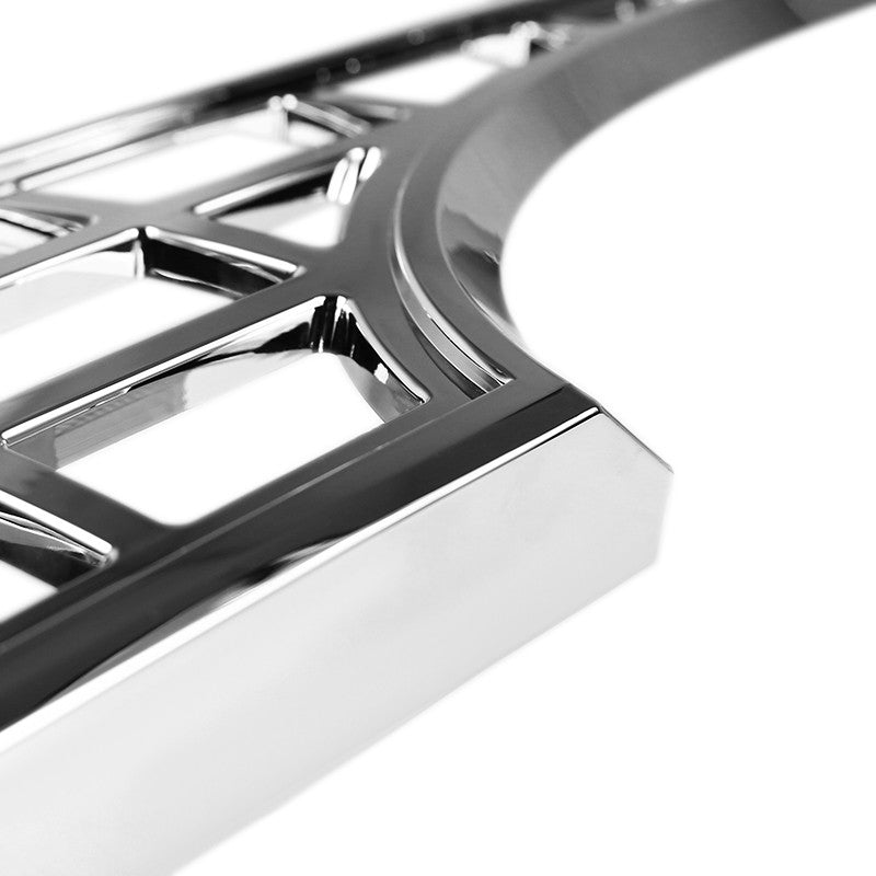 Spec-D Tuning - 2017-2018 Ford F-250/F-350/F-450/F-550 SuperDuty Chrome ABS Grille Overlay - HG-F25017C-MD-GL