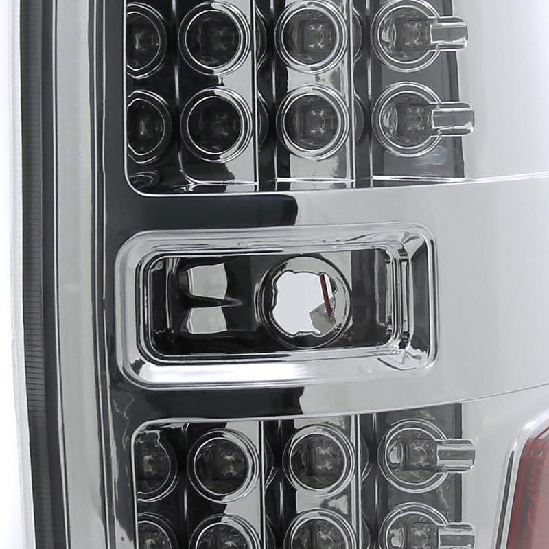 Spec-D Tuning - 2009-2014 Ford F-150 LED Tail Lights (Chrome Housing/Clear Lens) - LT-F15009CLED-TM