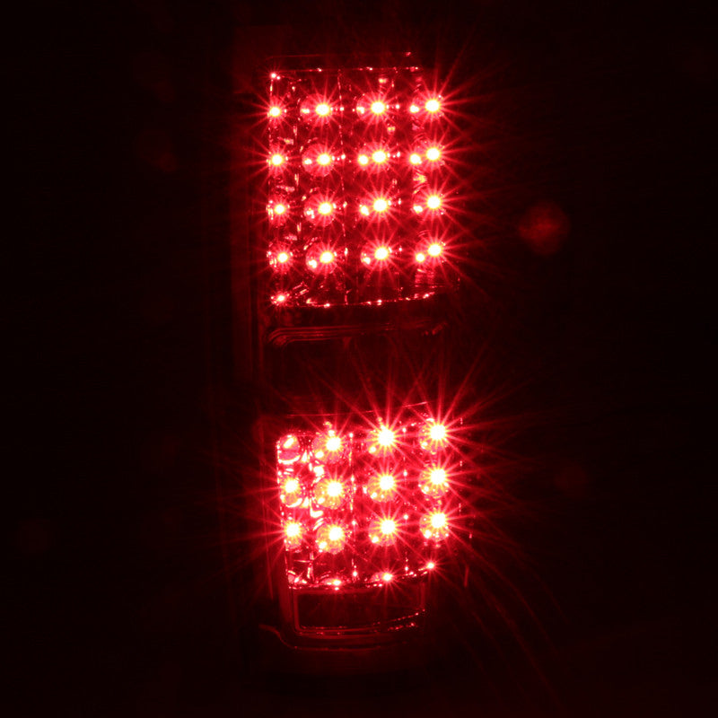 Spec-D Tuning - 2009-2014 Ford F-150 LED Tail Lights (Chrome Housing/Clear Lens) - LT-F15009CLED-TM