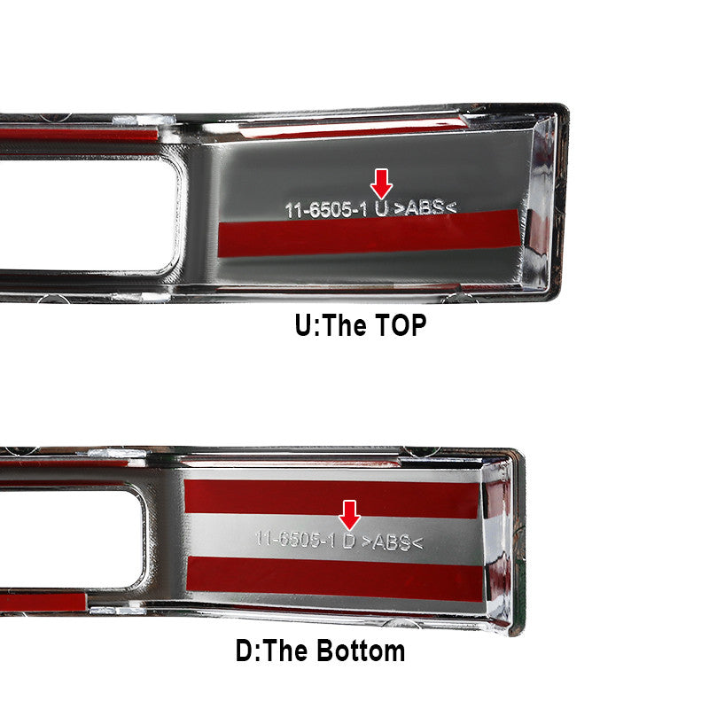 Spec-D Tuning - 2017-2018 Ford F-250/F-350/F-450/F-550 SuperDuty Chrome ABS Grille Overlay - HG-F25017C-MD-GL