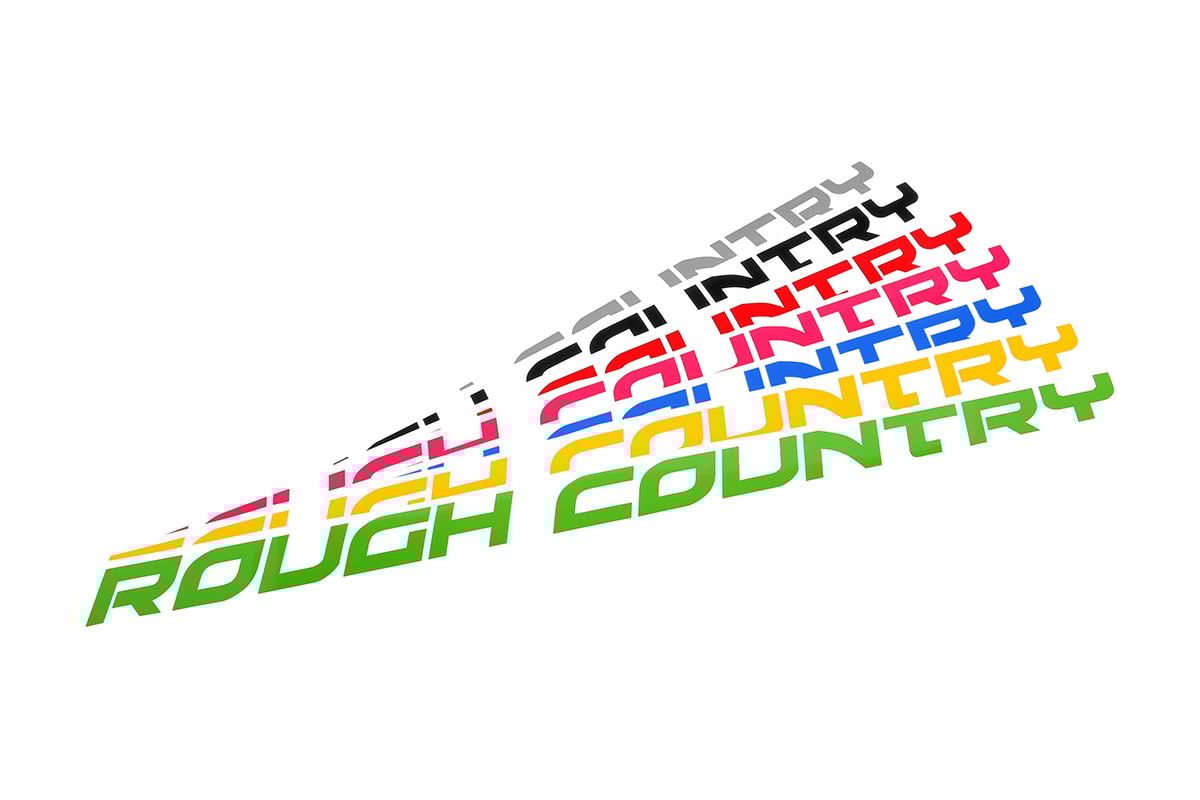 Rough Country Decal | 27 Inch Fender | Gloss Black