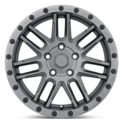 Black Rhino Hard Alloys Arches 20X9.5 5X114.3 +0MM Matte Brushed Gunmetal Blk Blt