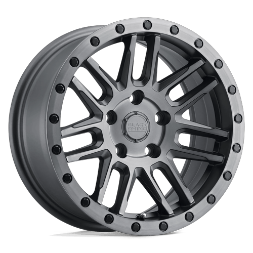 Black Rhino Hard Alloys Arches 20X9.5 5X114.3 +0MM Matte Brushed Gunmetal Blk Blt