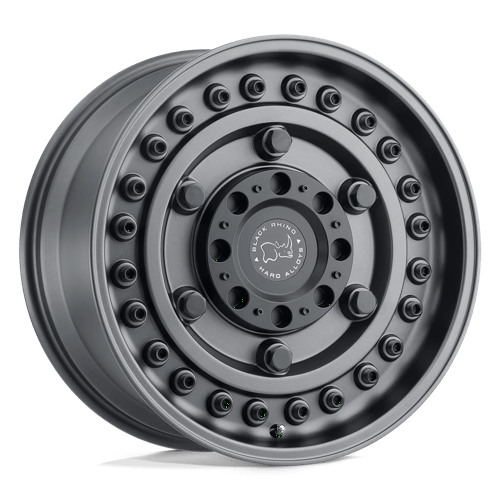 Black Rhino Hard Alloys Armory 17X8 6X130 +38MM Gun Black
