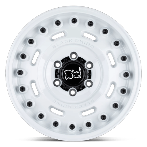 Black Rhino Hard Alloys Axle 17X9.5 6X139.7 -18MM Gloss White