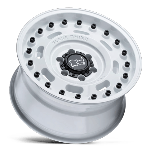 Black Rhino Hard Alloys Axle 17X9.5 6X139.7 -18MM Gloss White