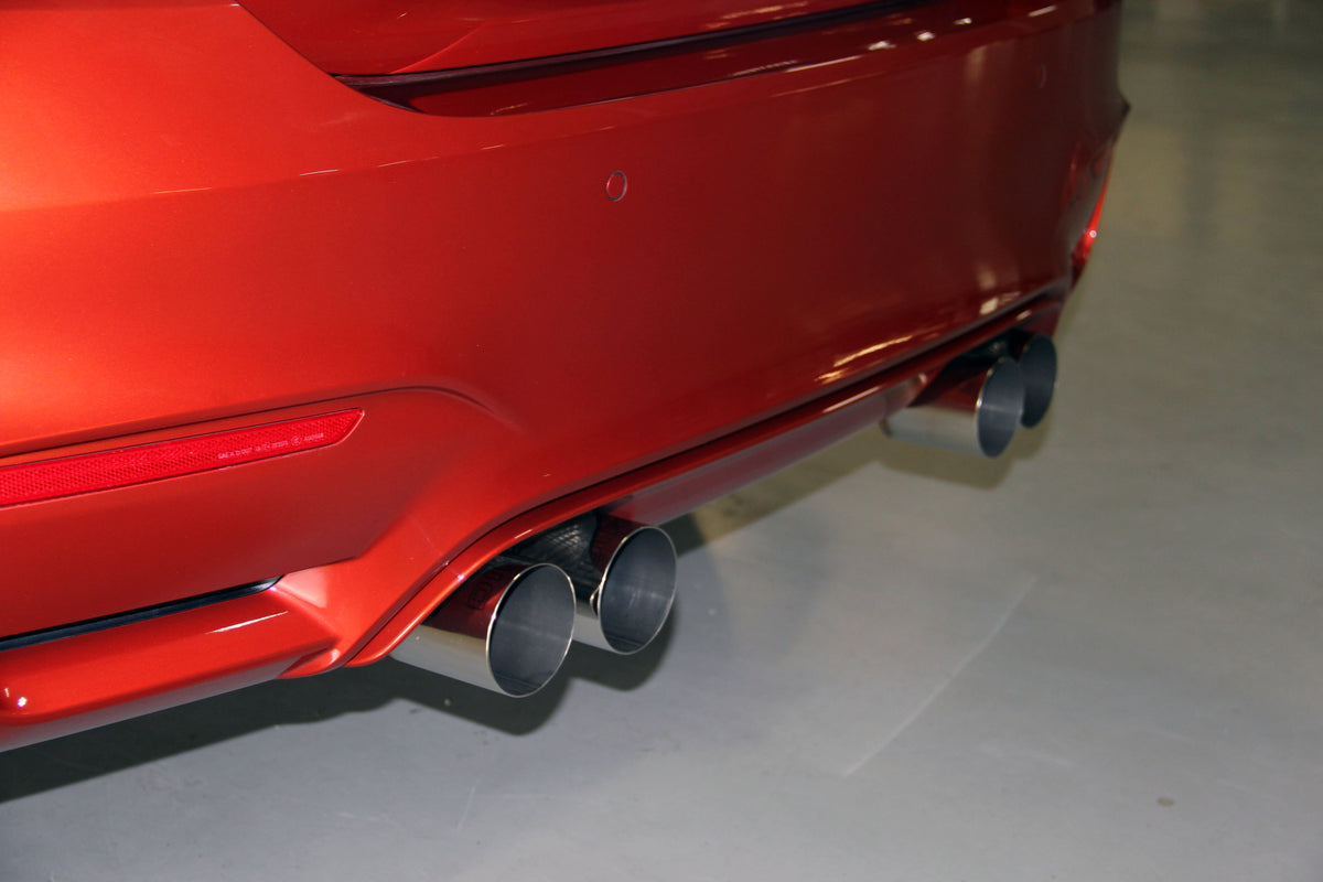 Dinan - Free Flow Axle-Back Exhaust - 2015-2020 BMW M3/M4 - D660-0050-BLK