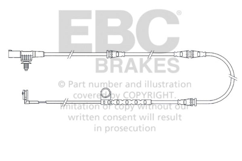 EBC 2005-2006 Land Rover Range Rover Sport 4.2L Supercharged Front Wear Leads - EFA125