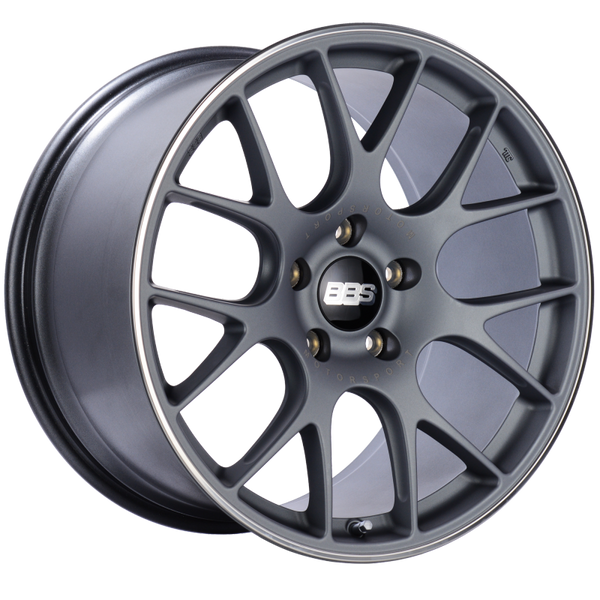 BBS CH-R 20x11.5 5x130 ET47 CB71.6 Satin Titanium Polished Rim Protector Wheel - CH138TIPO by BBS