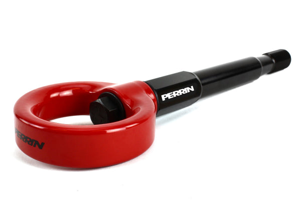 Perrin 22+ Subaru WRX / 18-21 Crosstrek Tow Hook Kit (Rear) - Red - PSP-BDY-257RD for 2022-2025 Subaru WRX - front view