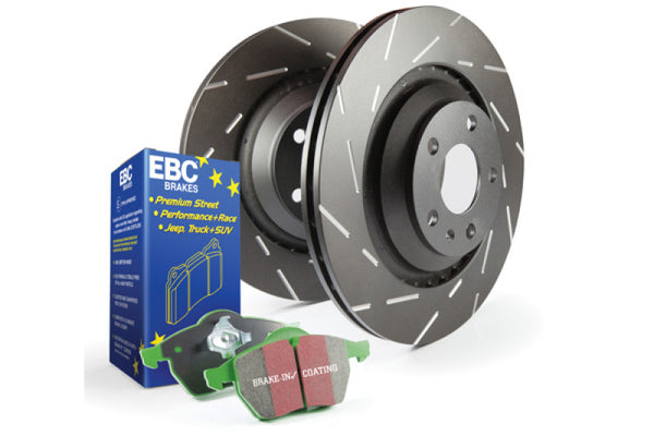 EBC S2 Kits Greenstuff Pads and USR Rotors - S2KF1314 by EBC - front view