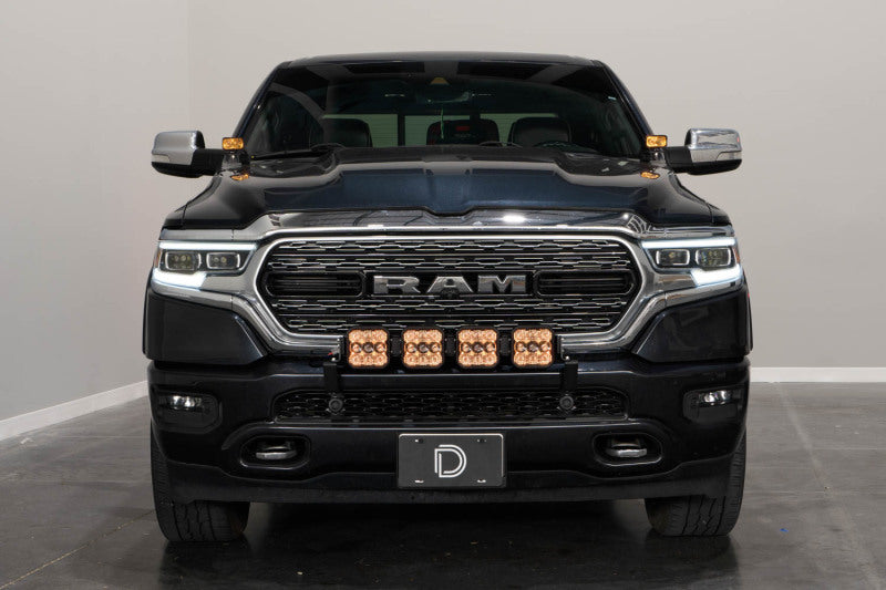 Diode Dynamics SS5 Grille CrossLink Lightbar Kit for 2019-Present Ram - Yellow Pro Combo - DD7611