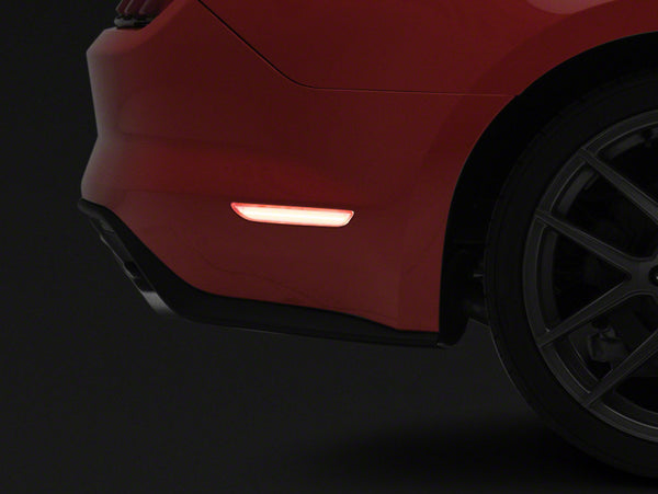 Raxiom 15-23 Ford Mustang Axial Series LED Side Marker Lights Rear- Clear - 404230 for 2015-2023 Ford Mustang - front view