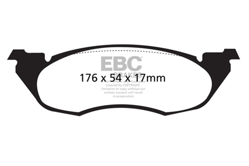 EBC 91-96 Dodge Dakota 2WD 2.5 Greenstuff Front Brake Pads - DP61632