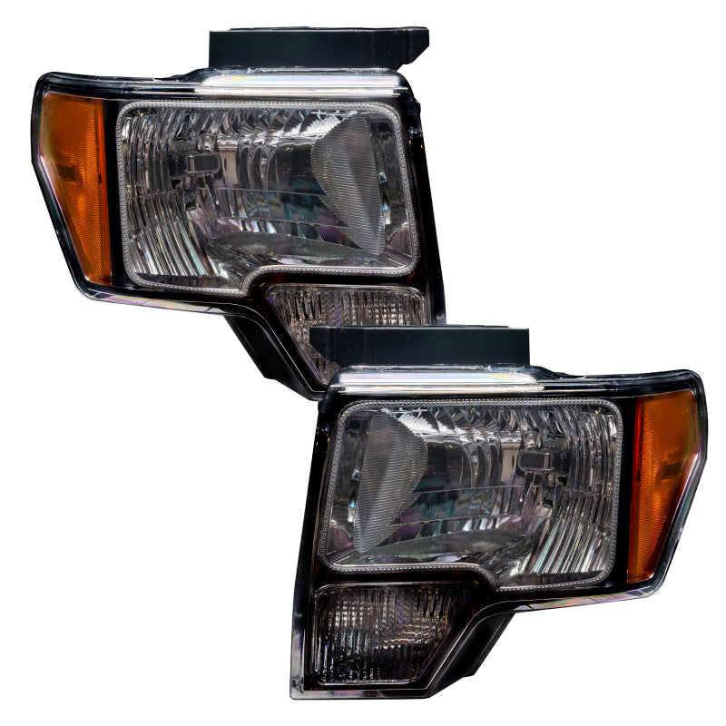 Oracle 09-14 Ford F-150 LED HL - Black - ColorSHIFT w/ 2.0 Controller SEE WARRANTY - 7188-333