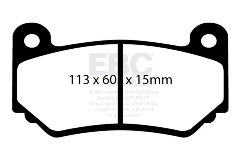EBC 08-11 Lotus Exige 1.8 Supercharged (240) Yellowstuff Front Brake Pads - DP41377R