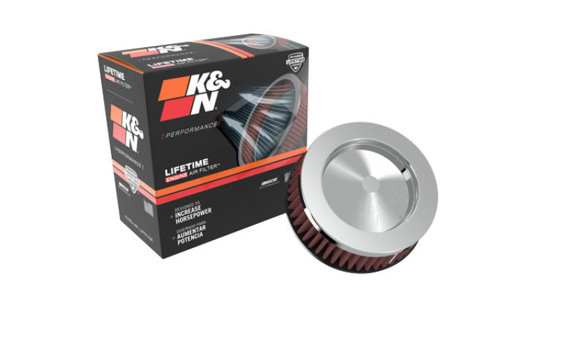 K&amp;N Universal Round Clamp-On Air Filter 2in. Flange / 5-3/8in. OD / 2in. Height - RC-2440