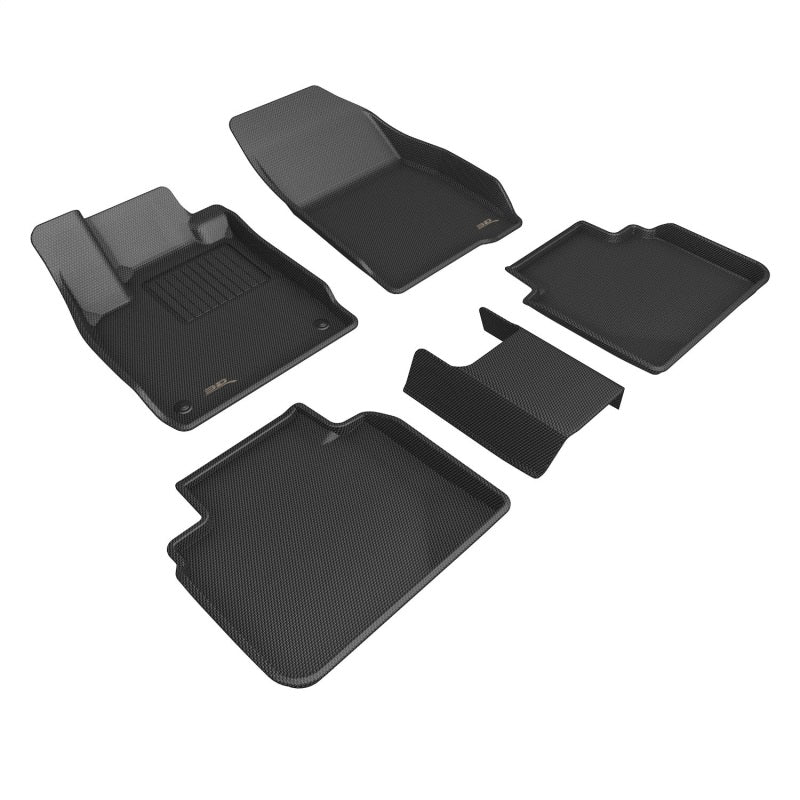 3D MAXpider 2023-2024 Honda Accord Kagu Front &amp; Rear Floormats - Black - L1HD13401509