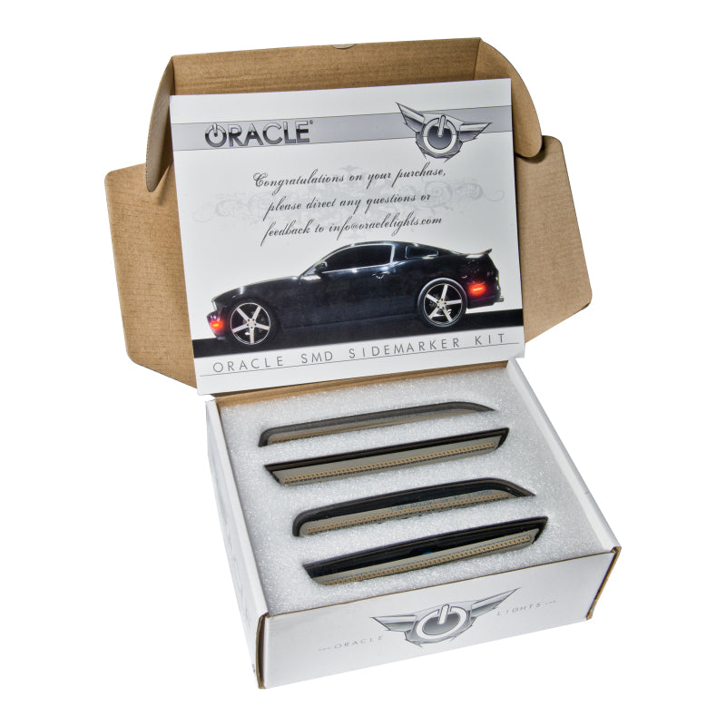 Oracle 10-14 Ford Mustang Concept Sidemarker Set - Clear - No Paint SEE WARRANTY - 9700-019
