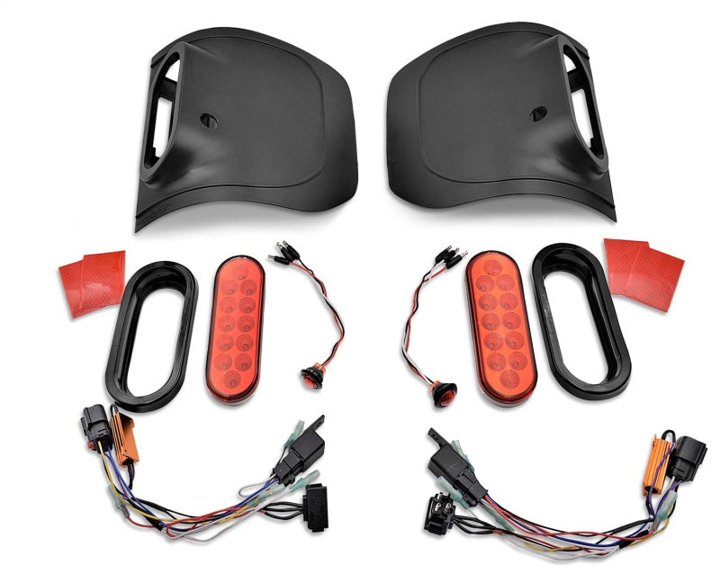 Rugged Ridge 20-24 Jeep Gladiator Flush Mount Tail Light (Pair) - Blk - 11652.02