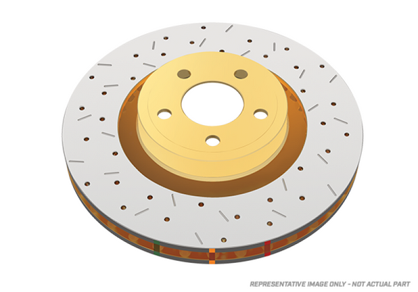 DBA 2024+ Ford Ranger 4000 Series Drilled & Slotted Rear Brake Rotor - DBA43162XS