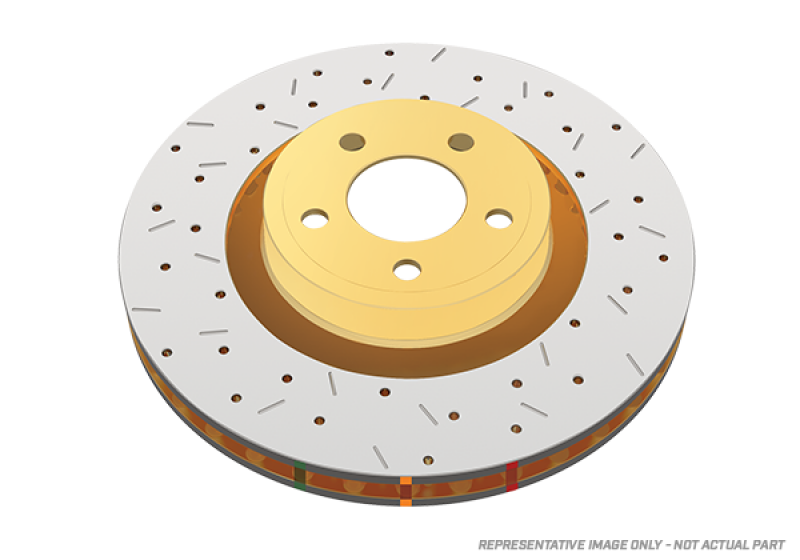 DBA 2024+ Ford Ranger 4000 Series Drilled & Slotted Front Brake Rotor - DBA43160XS