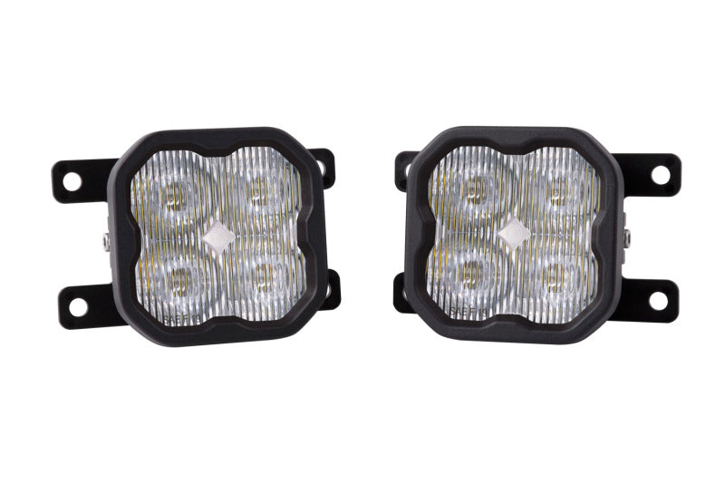 Diode Dynamics SS3 Sport Type AS Kit ABL - White SAE Fog - DD6988 for 2010-2018 Ford Transit Connect - front view