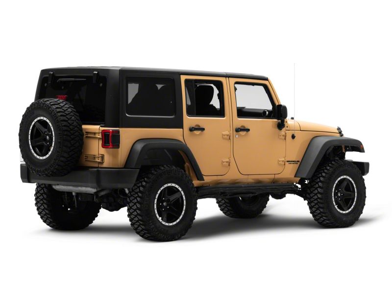 Raxiom 07-18 Jeep Wrangler JK Axial Series JL Style LED Tail Lights- BlkHousing- Red Lens - J164242