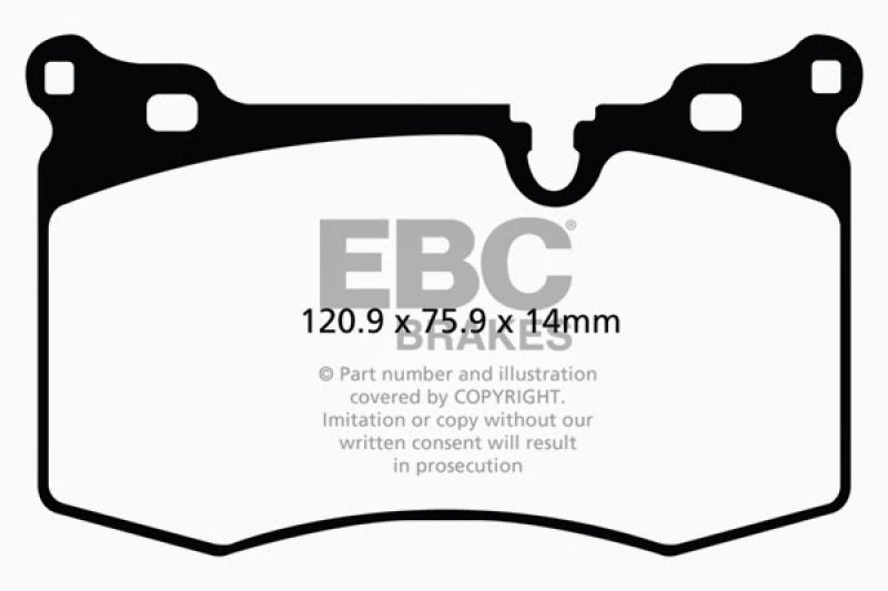 EBC 09-14 Mini Hardtop 1.6 Turbo J.C Works Greenstuff Front Brake Pads - DP21854