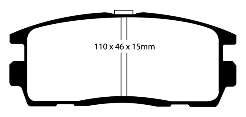 EBC 10+ Chevrolet Equinox 2.4 Greenstuff Rear Brake Pads - DP61797